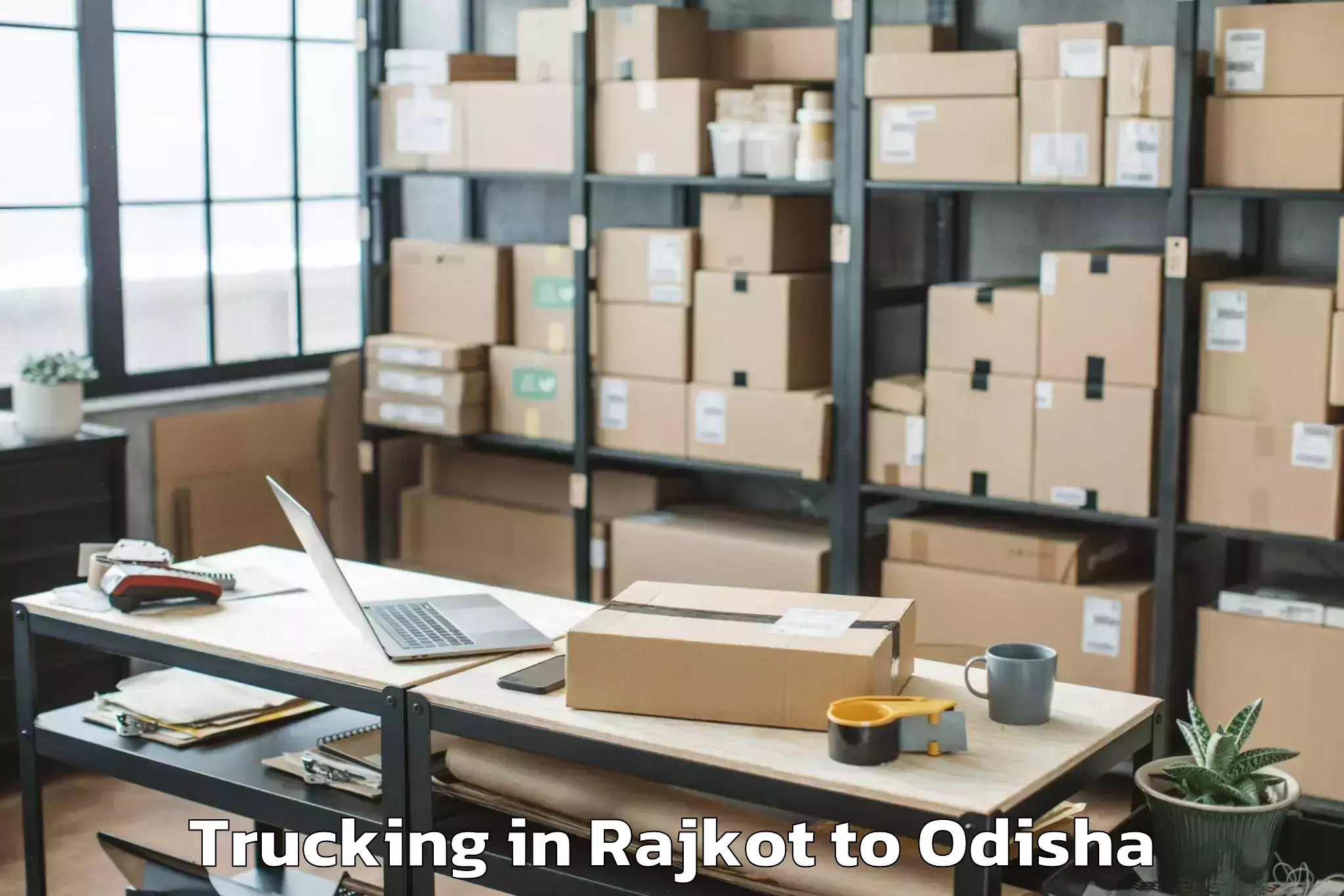 Easy Rajkot to Arjyapalli Marine Trucking Booking